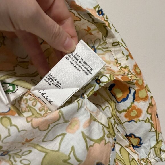 Cleobella Tuckernuck Retro Floral Galenda Cotton Blouse Size Small - Picture 5 of 8